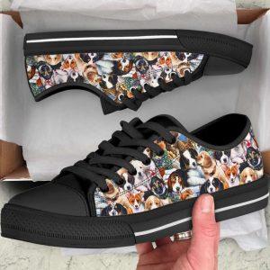 Dog Puppies Breeds Low Top Shoes Canvas Sneakers Casual Shoes Gift For Dog Lover 2 eixgjp.jpg