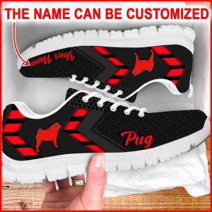 Dog Sneaker, Custom Pug Dog Lover Shoes…