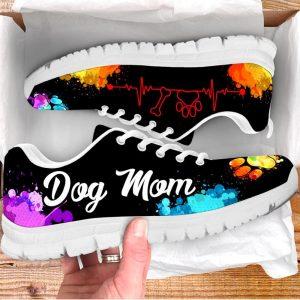 Dog Sneaker, Dog Mom Shoes Dog Paw Heartbeat Sneaker Walking Shoes, Dog Shoes Running, Dog Shoes Near Me