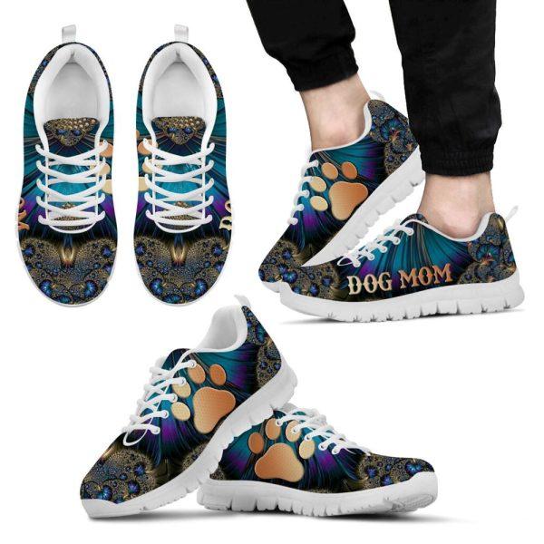 Dog Sneaker, Dog Mom Shoes Fractal Art Sneaker Walking Shoes, Dog Shoes Running, Dog Shoes Near Me