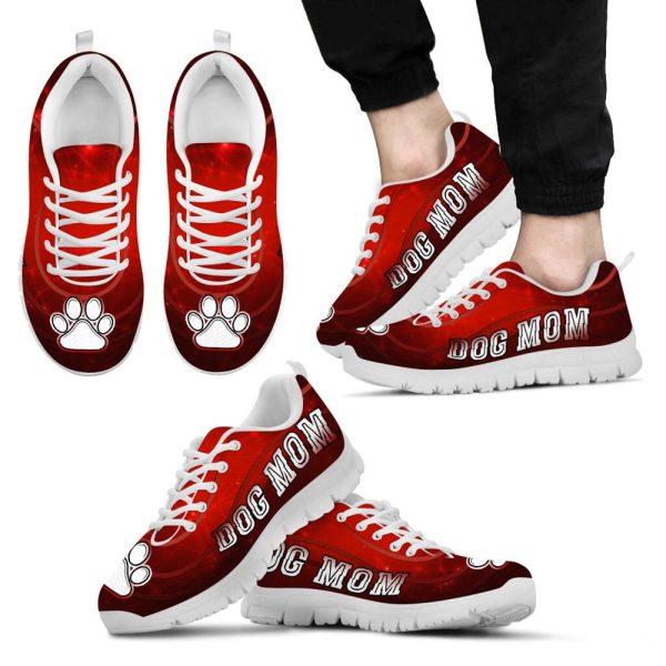 Dog Sneaker, Dog Mom Shoes Lighting Red Background Sneaker Walking Shoes, Dog Shoes Running, Dog Shoes Near Me