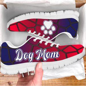 Dog Sneaker, Dog Mom Shoes Line Art Red Blue Sneaker Walking Shoes, Dog Shoes Running, Dog Shoes Near Me