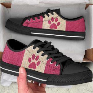 Dog Texture Paw In The Middle Low Top Shoes Canvas Sneakers Gift For Dog Lover 1 vkgqzo.jpg