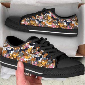 Dogs Lover Pattern Low Top Shoes Canvas…