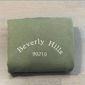 Embroidered Sweatshirts, Beverly Hills Embroidered Sweatshirt, Women’s…
