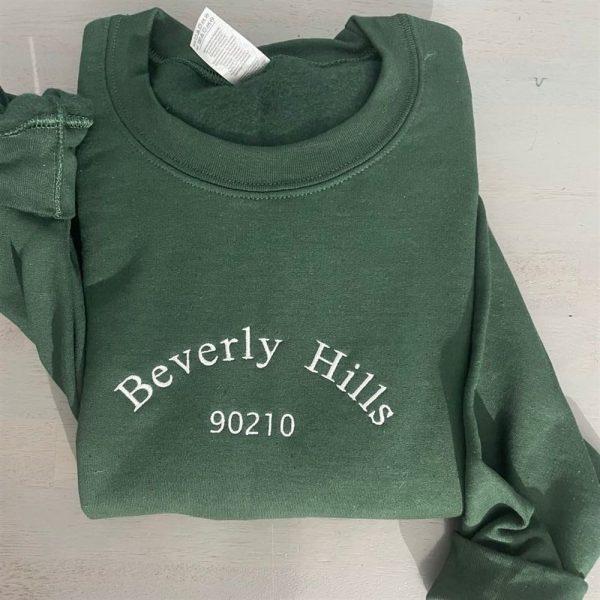 Embroidered Sweatshirts, Beverly Hills Embroidered Sweatshirt, Women’s Embroidered Sweatshirts