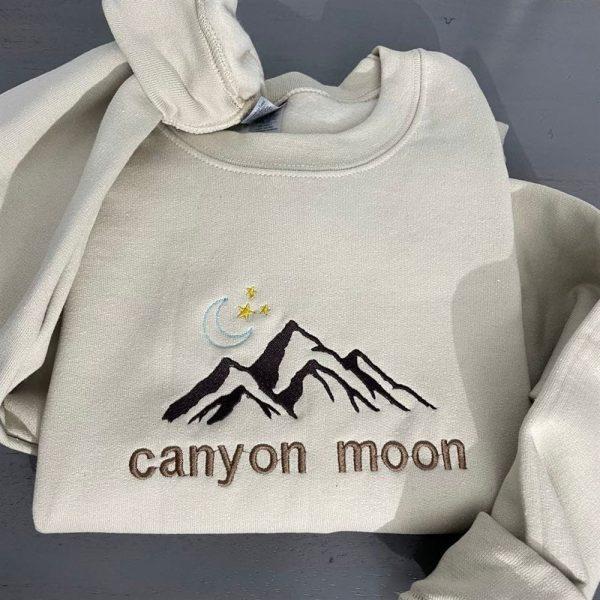 Embroidered Sweatshirts, Canyon Moon Embroidered Sweatshirt, Women’s Embroidered Sweatshirts