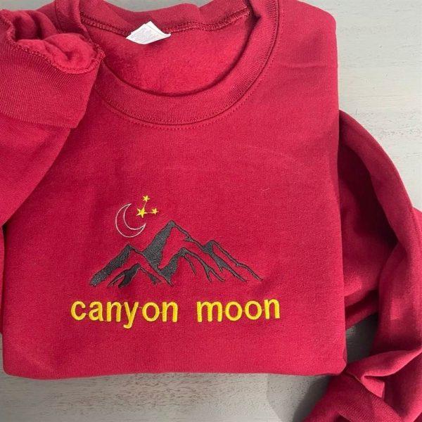 Embroidered Sweatshirts, Canyon Moon Embroidered Sweatshirt, Women’s Embroidered Sweatshirts