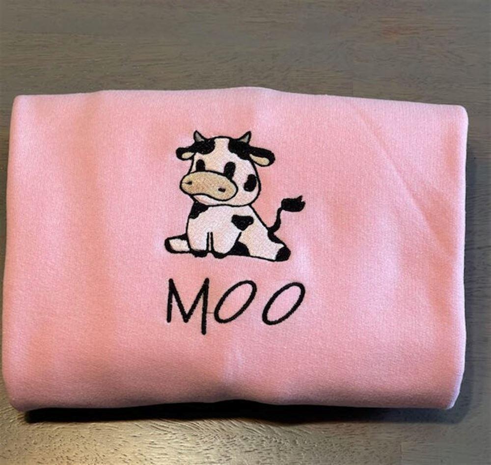 Embroidered Sweatshirts, Cow Sitting Embroidered Sweatshirt, Women’s Embroidered Sweatshirts Embroidered Sweatshirts, Cow Sitting Embroidered Sweatshirt, Women’s Embroidered Sweatshirts