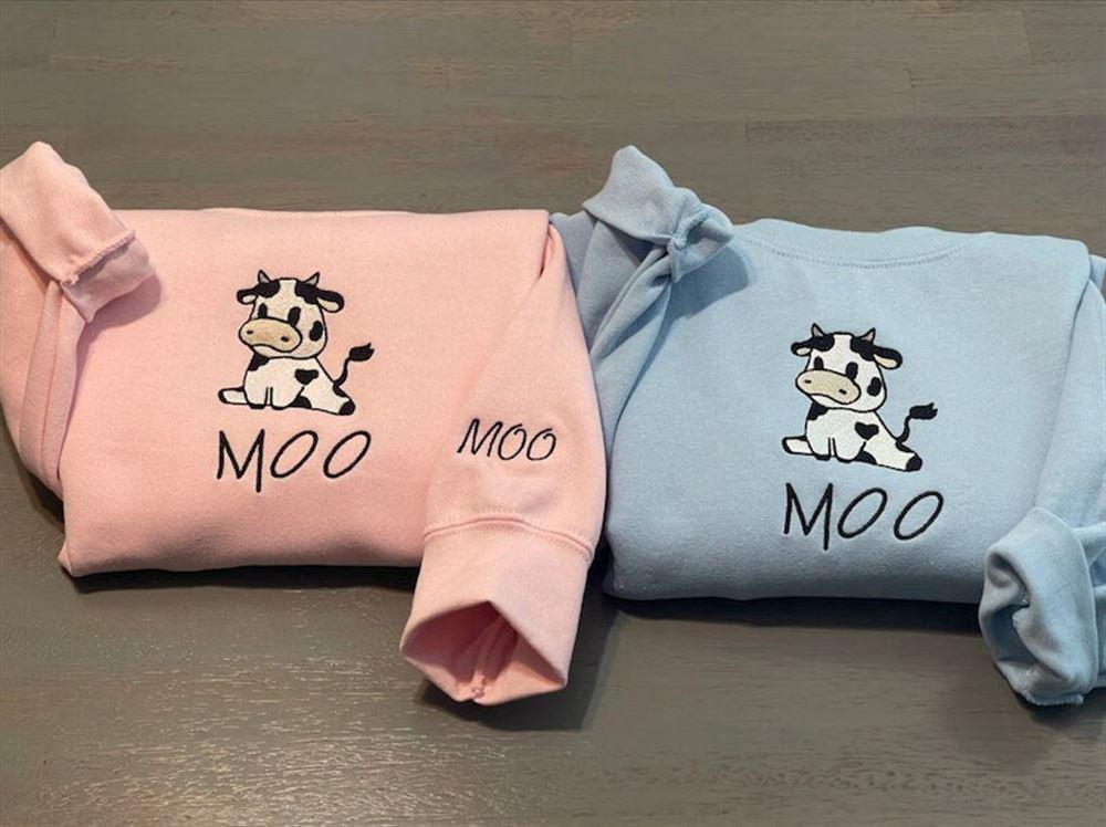 Embroidered Sweatshirts, Cow Sitting Embroidered Sweatshirt, Women’s Embroidered Sweatshirts Embroidered Sweatshirts, Cow Sitting Embroidered Sweatshirt, Women’s Embroidered Sweatshirts