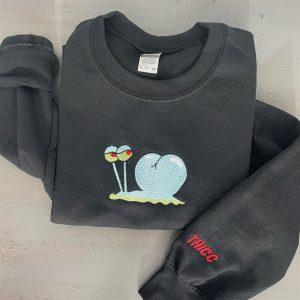 Embroidered Sweatshirts Funny Snail Embroidered Sweatshirt Women s Embroidered Sweatshirts 2 pjvv4d.jpg