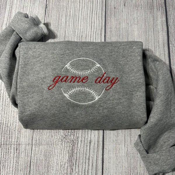 Embroidered Sweatshirts, Game Day Embroidered Sweatshirt, Women’s Embroidered Sweatshirts