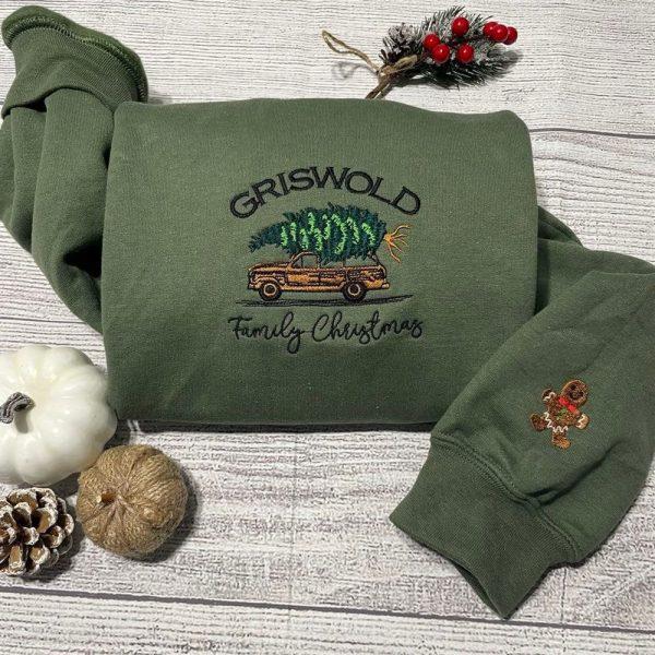Embroidered Sweatshirts, Griswold Embroidered Sweatshirt, Women’s Embroidered Sweatshirts