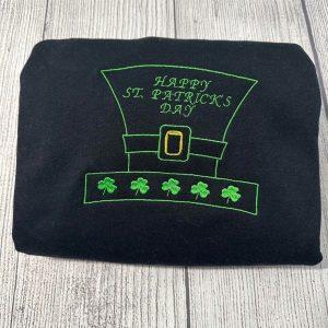 Embroidered Sweatshirts, Happy St. Patrick Day Embroidered…