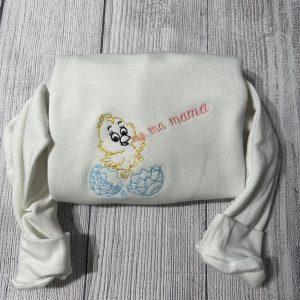 Embroidered Sweatshirts, Hatched Chick Embroidered Sweatshirts, Women’s…