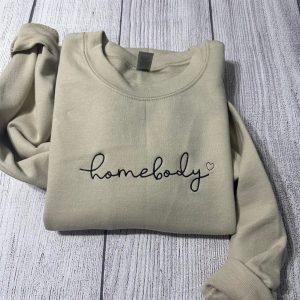 Embroidered Sweatshirts, Homebody Embroidered Sweatshirts, Women’s Embroidered…