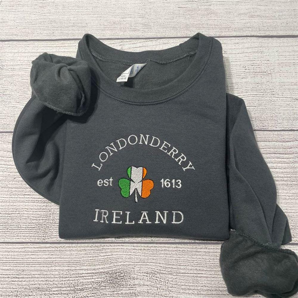 Embroidered Sweatshirts, Londonderry Ireland Embroidered Sweatshirt, Women’s Embroidered Sweatshirts Embroidered Sweatshirts, Londonderry Ireland Embroidered Sweatshirt, Women’s Embroidered Sweatshirts