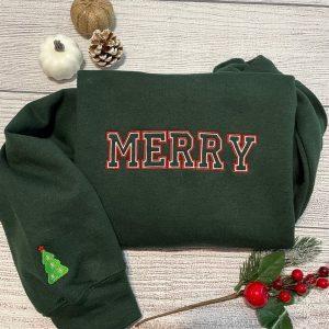 Embroidered Sweatshirts Merry Embroidered Sweatshirt Women s Embroidered Sweatshirts 3 exv32w.jpg