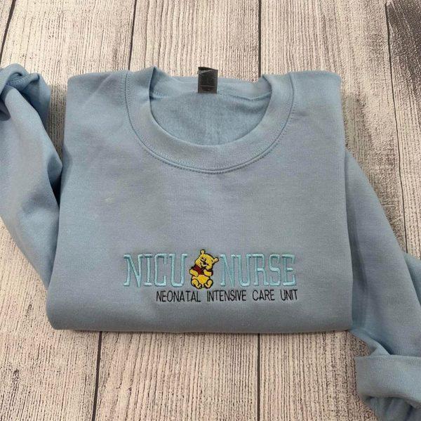 Embroidered Sweatshirts, Nicu Nurse Embroidered Sweatshirt, Women’s Embroidered Sweatshirts