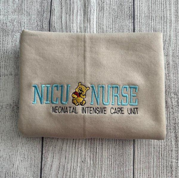 Embroidered Sweatshirts, Nicu Nurse Embroidered Sweatshirt, Women’s Embroidered Sweatshirts