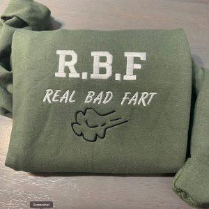 Embroidered Sweatshirts R.B.F Embroidered Real Bad Fart Sweatshirt Women s Embroidered Sweatshirts 2 vz49ms.jpg