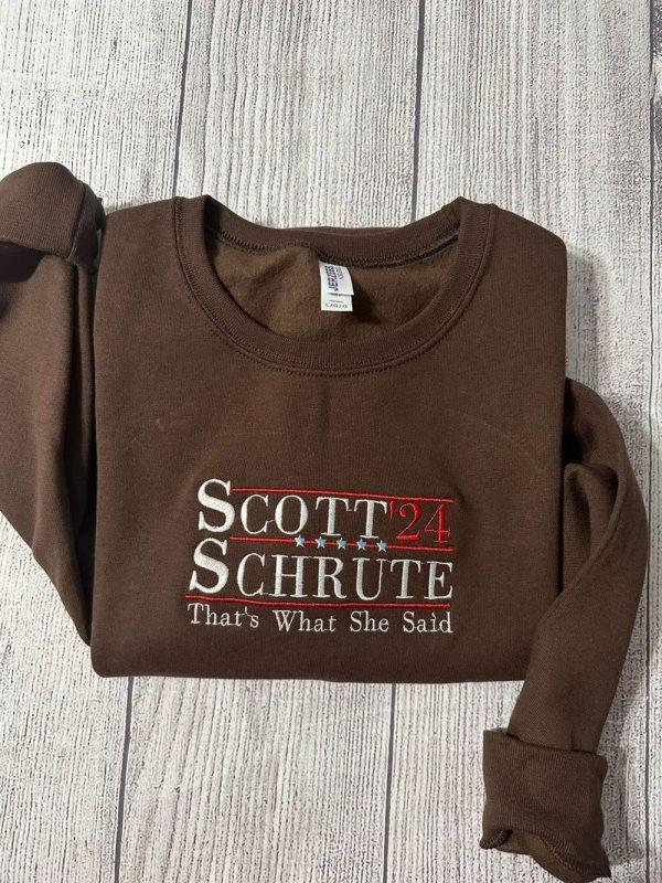 Embroidered Sweatshirts, Schrute Farms Embroidered Sweatshirt, Women’s Embroidered Sweatshirts