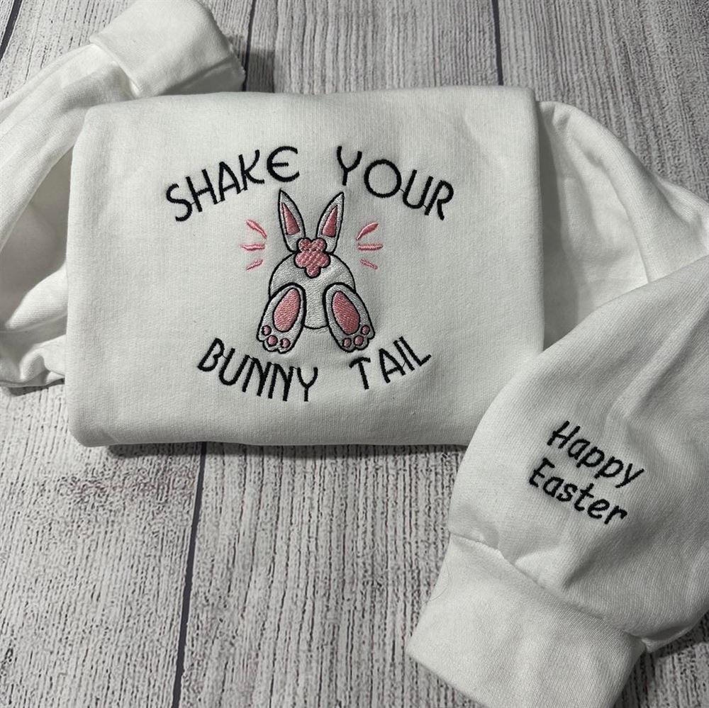 Embroidered Sweatshirts, Shake Your Bunny Tail Embroidered Crewneck, Women’s Embroidered Sweatshirts Embroidered Sweatshirts, Shake Your Bunny Tail Embroidered Crewneck, Women’s Embroidered Sweatshirts