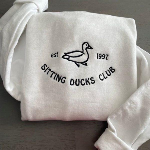 Embroidered Sweatshirts, Sitting Ducks Embroidered Sweatshirts, Women’s Embroidered Sweatshirts