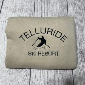 Embroidered Sweatshirts, Telluride Ski Resort Embroidered Sweatshirt,…
