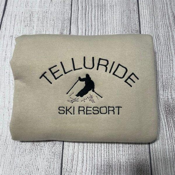 Embroidered Sweatshirts, Telluride Ski Resort Embroidered Sweatshirt, Women’s Embroidered Sweatshirts