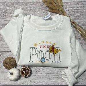 Embroidered Sweatshirts, Winnie The Pooh Embroidered Sweatshirt…