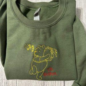 Embroidered Sweatshirts, Winnie The Pooh Embroidered Sweatshirt,…