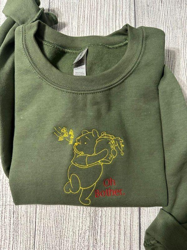 Embroidered Sweatshirts, Winnie The Pooh Embroidered Sweatshirt, Women’s Embroidered Sweatshirts