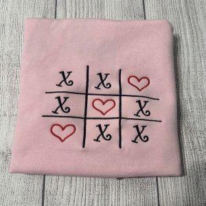 Embroidered Sweatshirts, Xoxo Tic Tac Toe Valentines…