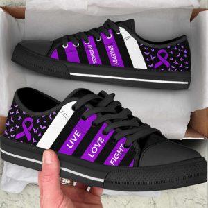 Epilepsy Shoes Plaid Low Top Shoes Canvas Shoes Gift For Survious 1 q8eabq.jpg