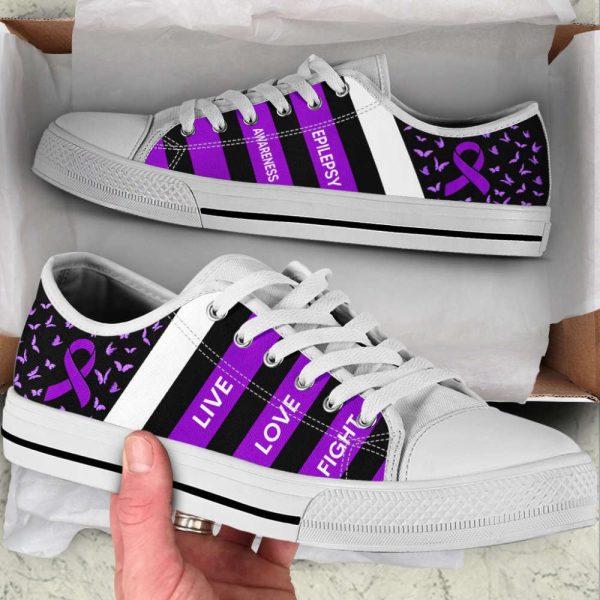 Epilepsy Shoes Plaid Low Top Shoes Canvas Shoes, Gift For Survious