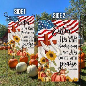 Fall Thanksgiving Flag Enter His Gates With Thanksgiving And His Courts With Praise Thanksgiving Flag Outdoor Decoration 4 anus5v.jpg