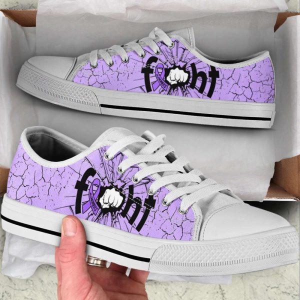 Fight Alzheimer’s Shoes Low Top Shoes Canvas Shoes, Gift For Survious