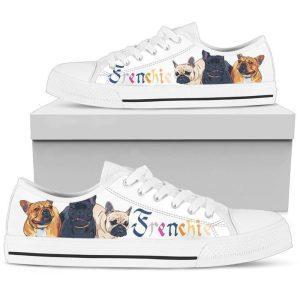 French Bulldog Women’s Low Top Shoe, Gift…