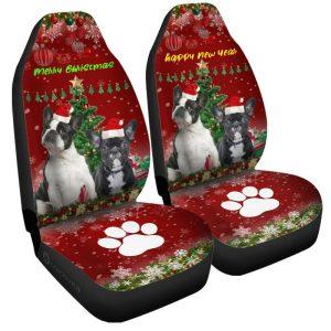 French Bulldogs Christmas Dog Car Seat Covers Christmas Car Seat Covers 3 nu2jkc.jpg