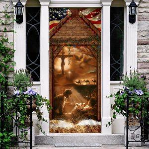 From The Manger To The Cross Door Cover Jesus Door Cover Christian Home Decor Gift For Christian 2 alihdb.jpg