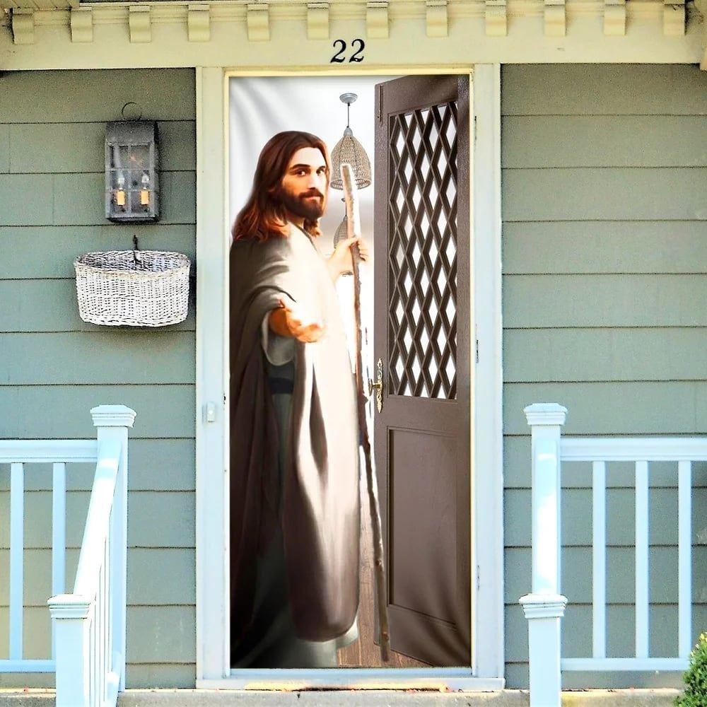Give Me Your Hand Door Cover, Jesus Door Cover, Gift For Christian Give Me Your Hand Door Cover, Jesus Door Cover, Gift For Christian