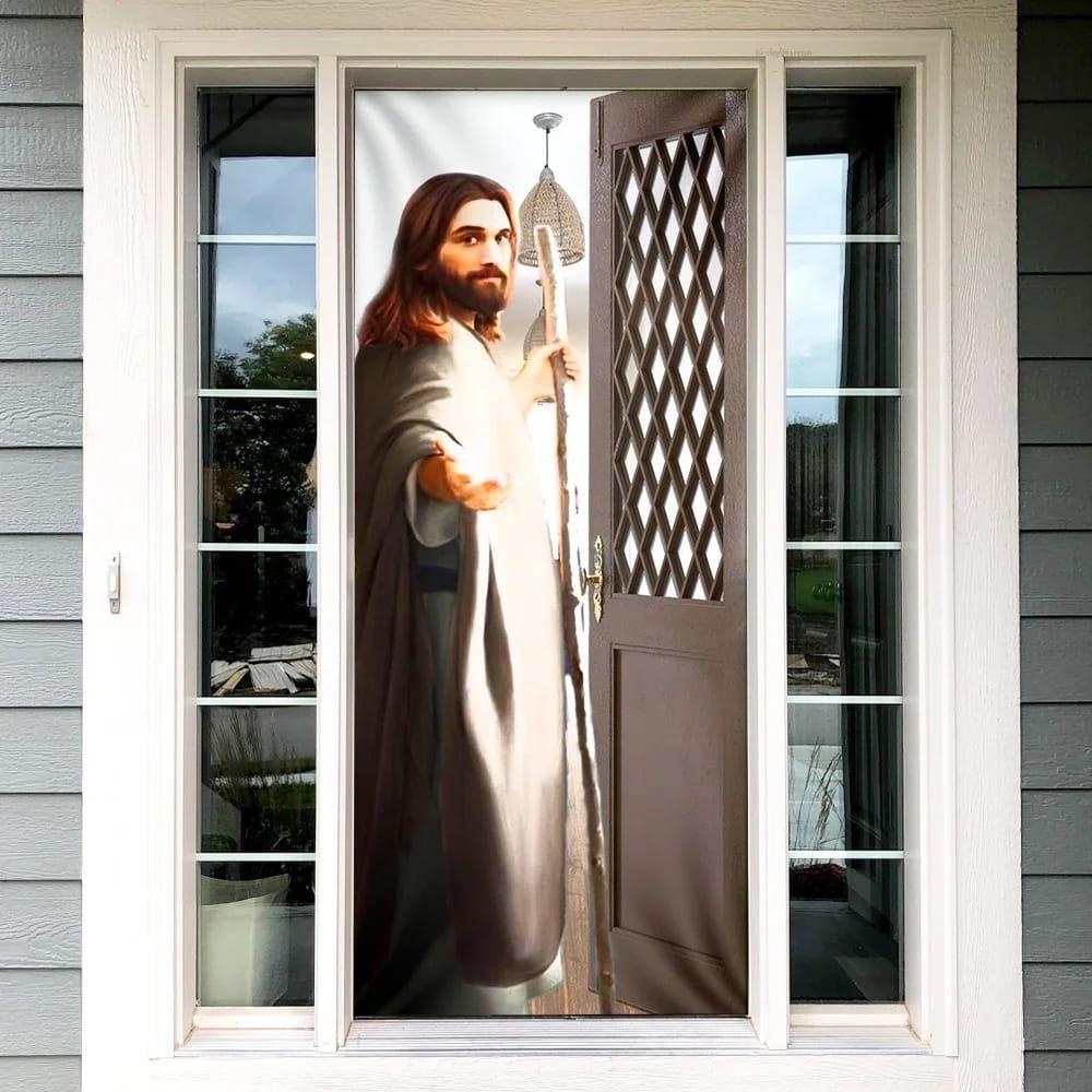 Give Me Your Hand Door Cover, Jesus Door Cover, Gift For Christian Give Me Your Hand Door Cover, Jesus Door Cover, Gift For Christian