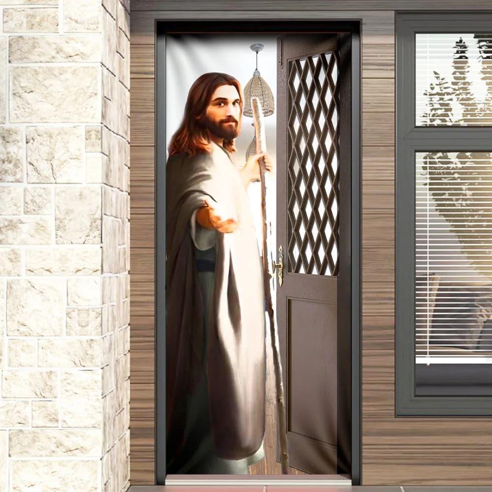 Give Me Your Hand Door Cover, Jesus Door Cover, Gift For Christian Give Me Your Hand Door Cover, Jesus Door Cover, Gift For Christian
