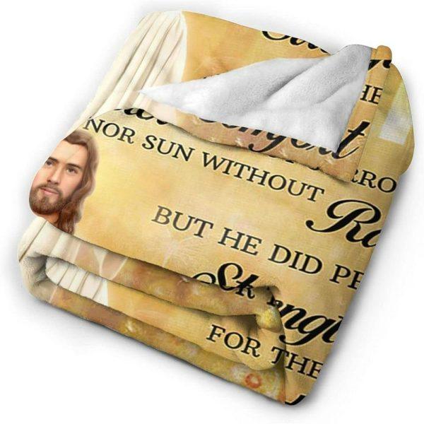 God Didn’t Promise Days Without Pain Christian Quilt Blanket, Christian Blanket Gift For Believers