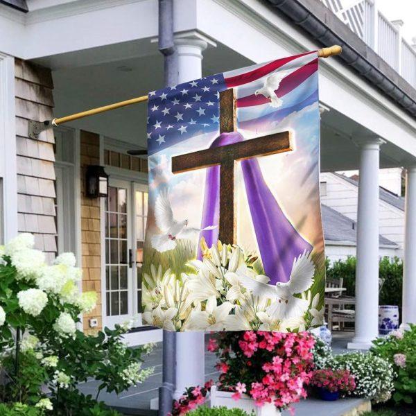 God Jesus Christian Easter Flag – Thanksgiving Flag Outdoor Decoration