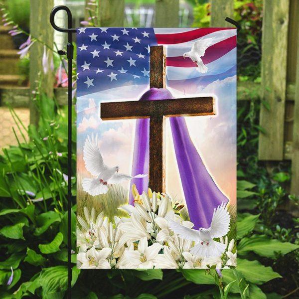 God Jesus Christian Easter Flag – Thanksgiving Flag Outdoor Decoration