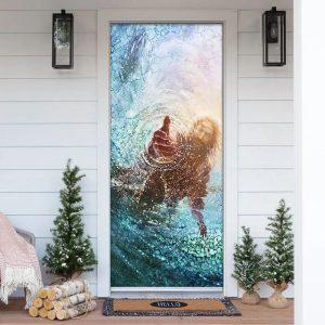 God Jesus Door Cover Christian Home Decor Gift For Christian 4 ellpro.jpg
