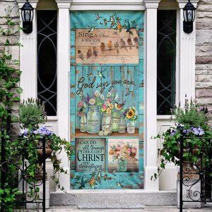 God Says You Are Hummingbird Door Cover Gift For Christian 2 yknm3i.jpg