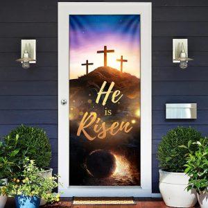 He Is Risen Easter Door Cover Jesus Door Cover Christian Home Decor Gift For Christian 5 i7ojew.jpg